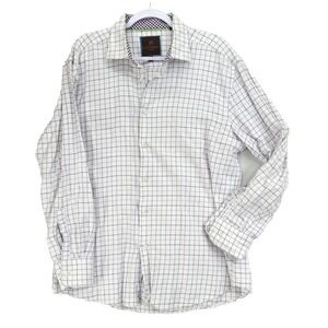 TATTERSALL London‎ Mens Button Up Shirt Plaid 17 -17½ 34/35